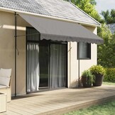 Uittrekbare Luifel Antraciet 300x150 cm met Staal Frame - 34% Korting