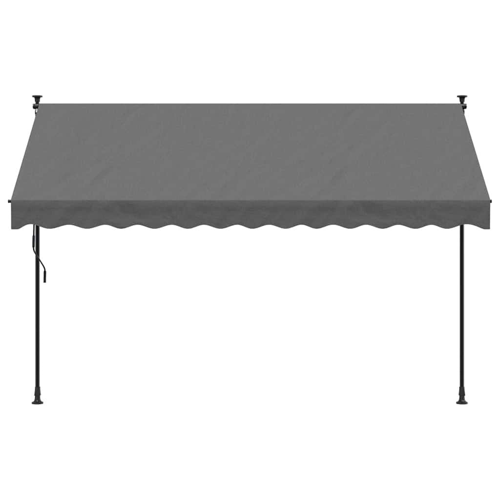 Uittrekbare Luifel Antraciet 300x150 cm met Staal Frame - 34% Korting