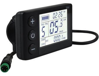 Fietscomputer LCD S866 voor E-bike & Scooter | 24-60V | Waterdicht | 33% Korting