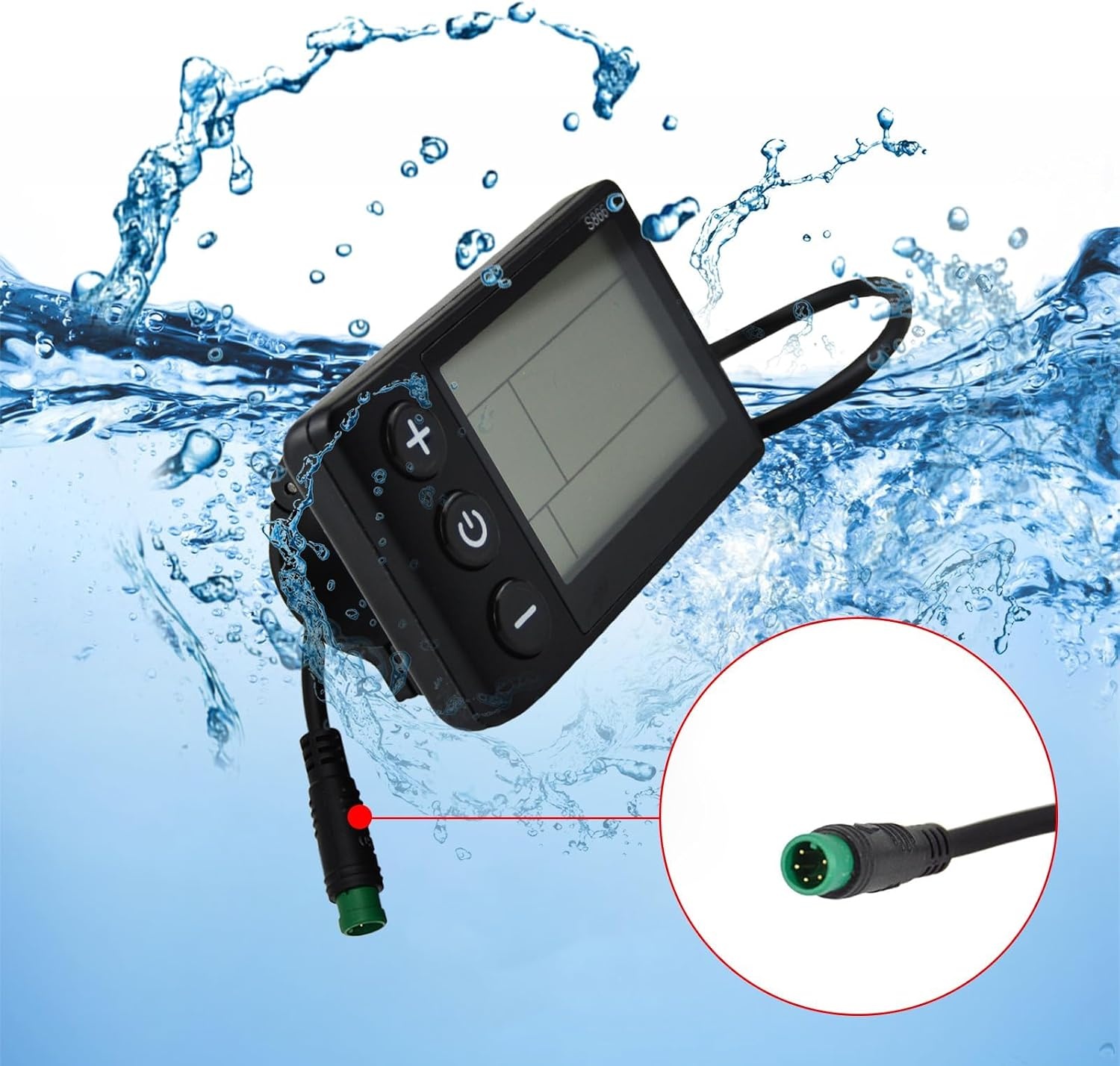 Fietscomputer LCD S866 voor E-bike & Scooter | 24-60V | Waterdicht | 33% Korting