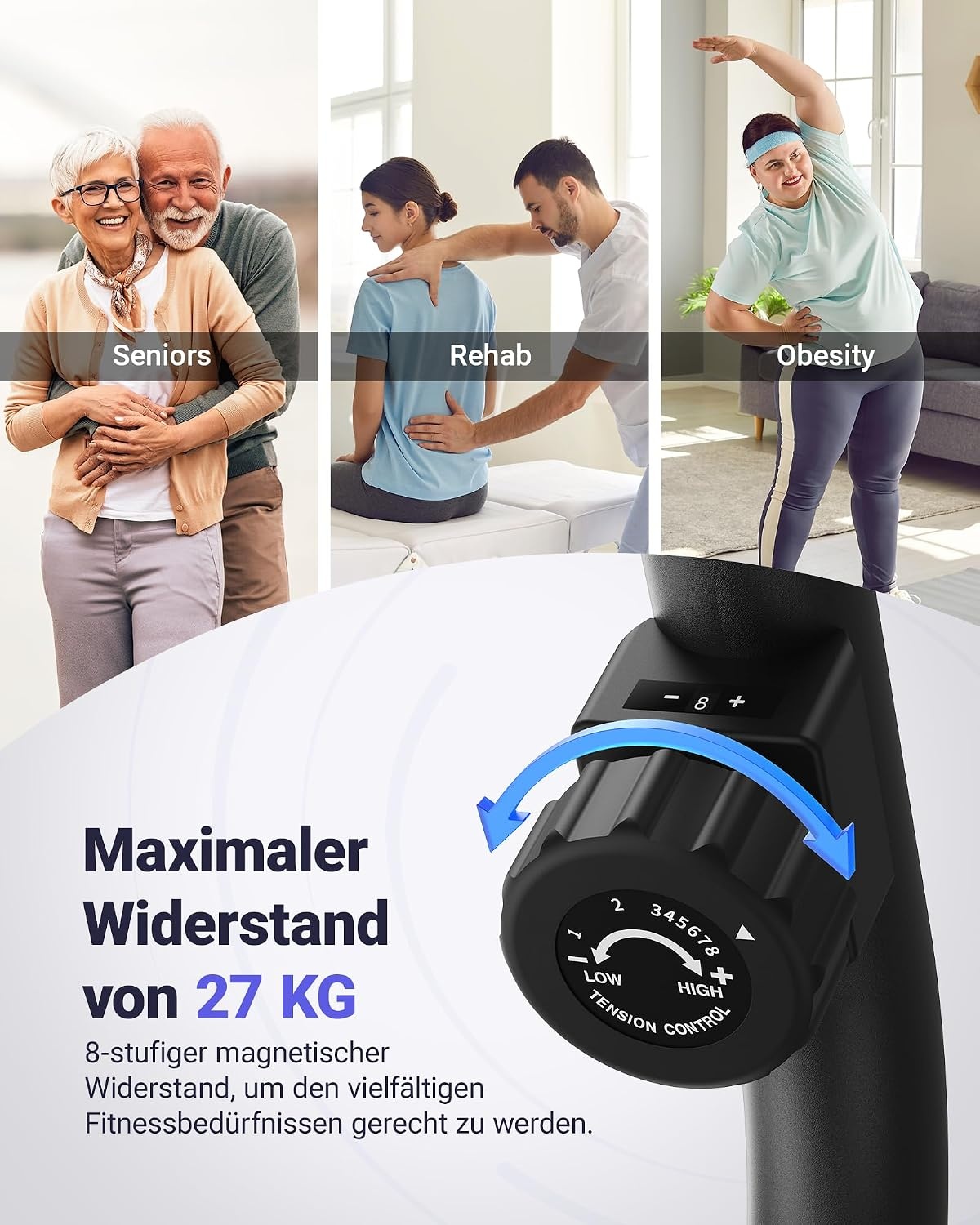 Ligfiets Hometrainer met 8 Weerstanden & Bluetooth - 35% Korting