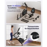 Ligfiets Hometrainer met 8 Weerstanden & Bluetooth - 35% Korting