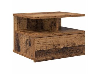 Drijvend Nachtkastje Oudhout 40x31x28 cm - 34% Korting!
