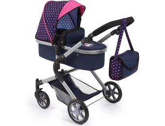 City Neo Poppenwagen Met Tas, Verstelbaar & Ombouwbaar - Blauw/Roze (29% Korting)