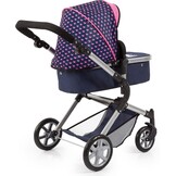 City Neo Poppenwagen Met Tas, Verstelbaar & Ombouwbaar - Blauw/Roze (29% Korting)