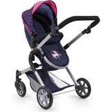 City Neo Poppenwagen Met Tas, Verstelbaar & Ombouwbaar - Blauw/Roze (29% Korting)