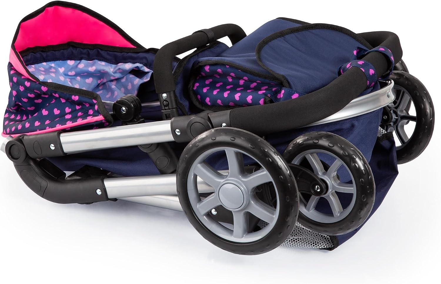 City Neo Poppenwagen Met Tas, Verstelbaar & Ombouwbaar - Blauw/Roze (29% Korting)
