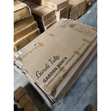 Houten Tuinbank met Tulpenpatroon - 123,5 cm - 54% Korting