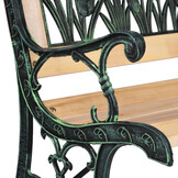 Houten Tuinbank met Tulpenpatroon - 123,5 cm - 54% Korting
