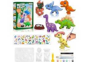 Dinosaurus Knutselset Gips Gieten & Schilderen (Kinderen 6+) met 35% Korting