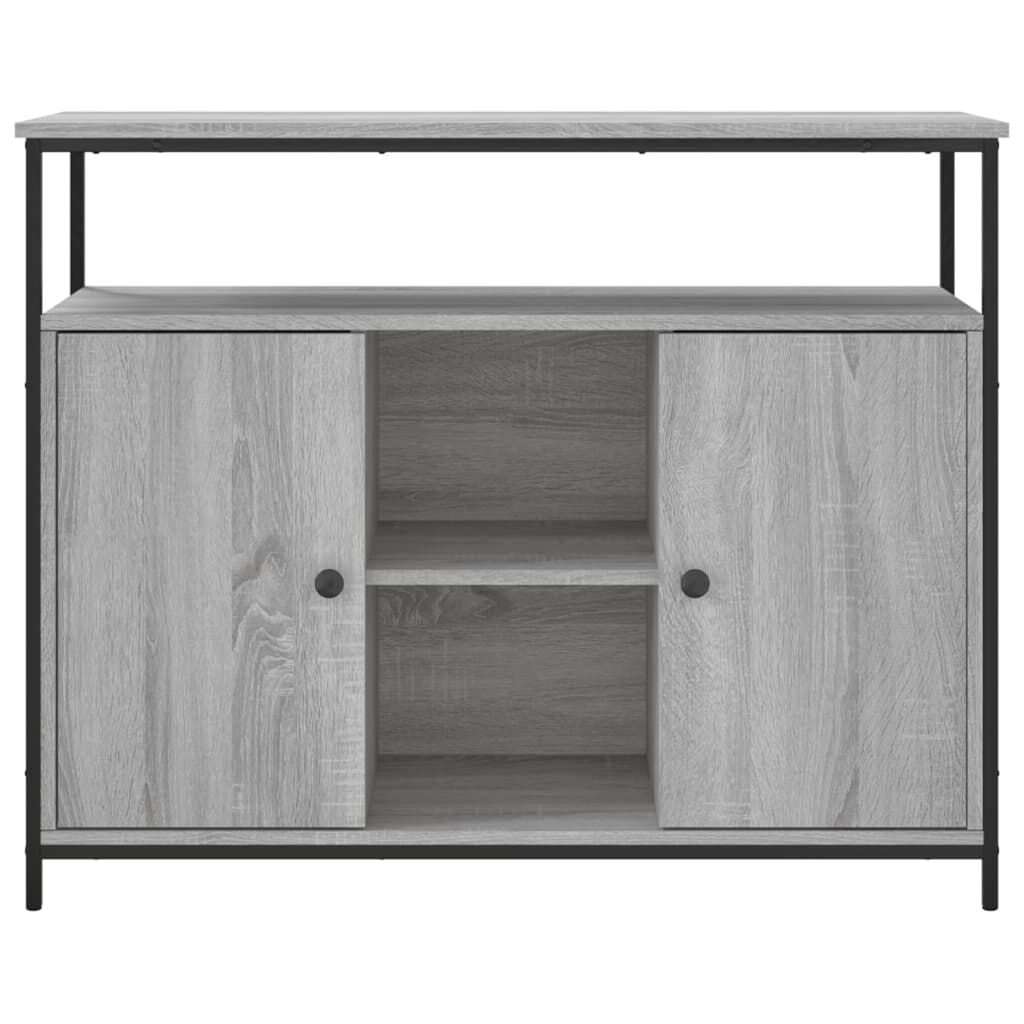 Dressoir 100x35x80 cm Grijs Sonoma Bewerkt Hout - 56% Korting