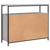 Dressoir 100x35x80 cm Grijs Sonoma Bewerkt Hout - 56% Korting
