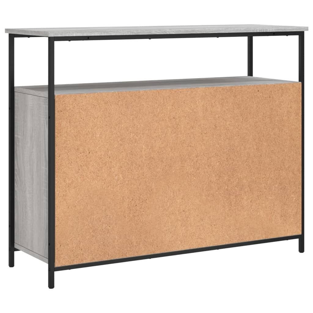 Dressoir 100x35x80 cm Grijs Sonoma Bewerkt Hout - 56% Korting