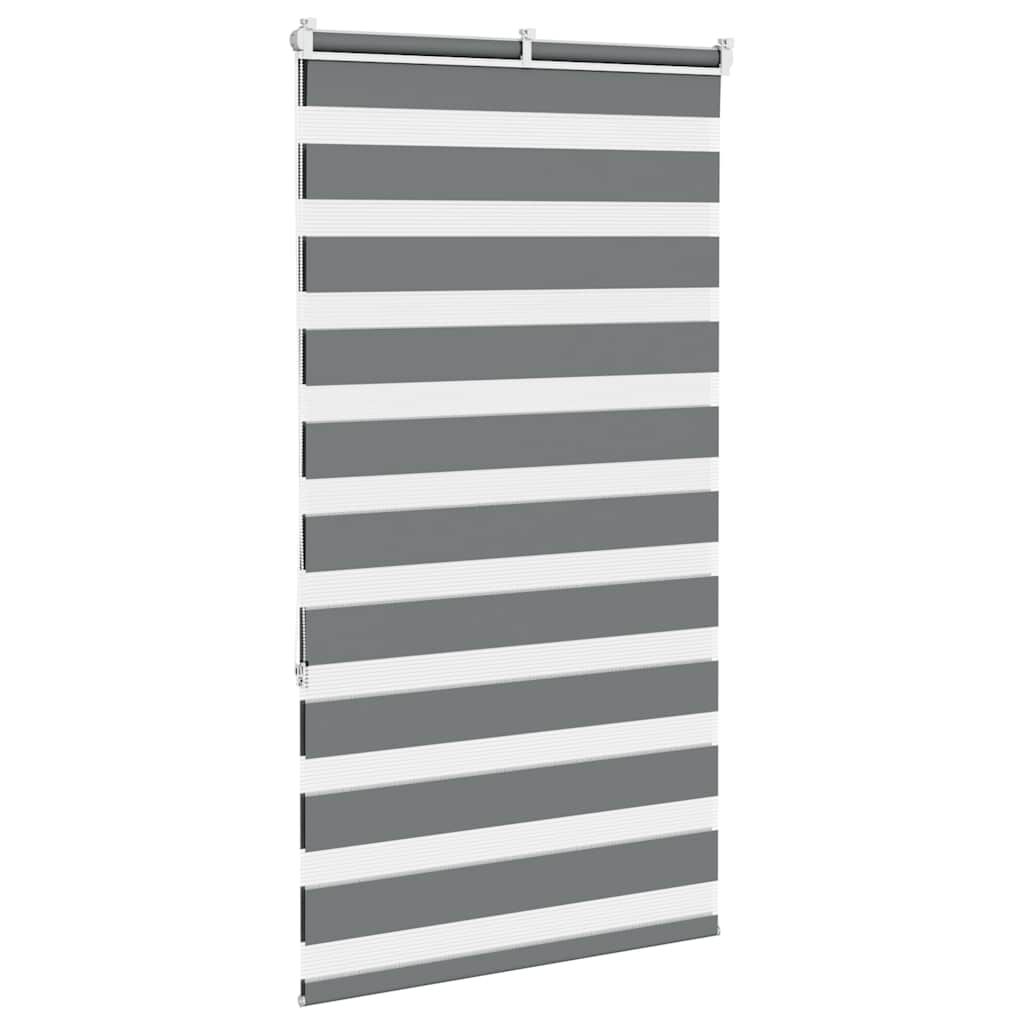 Donkergrijs Zebra Rolgordijn 90x150 cm - 28% Korting!