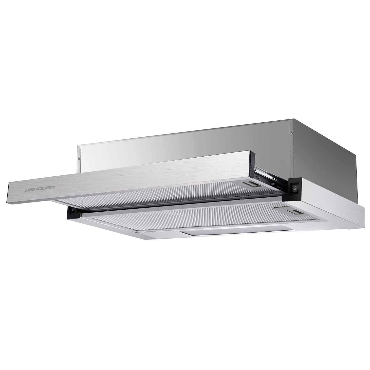 Telescopische Afzuigkap 50x16 cm RVS - 49% Korting