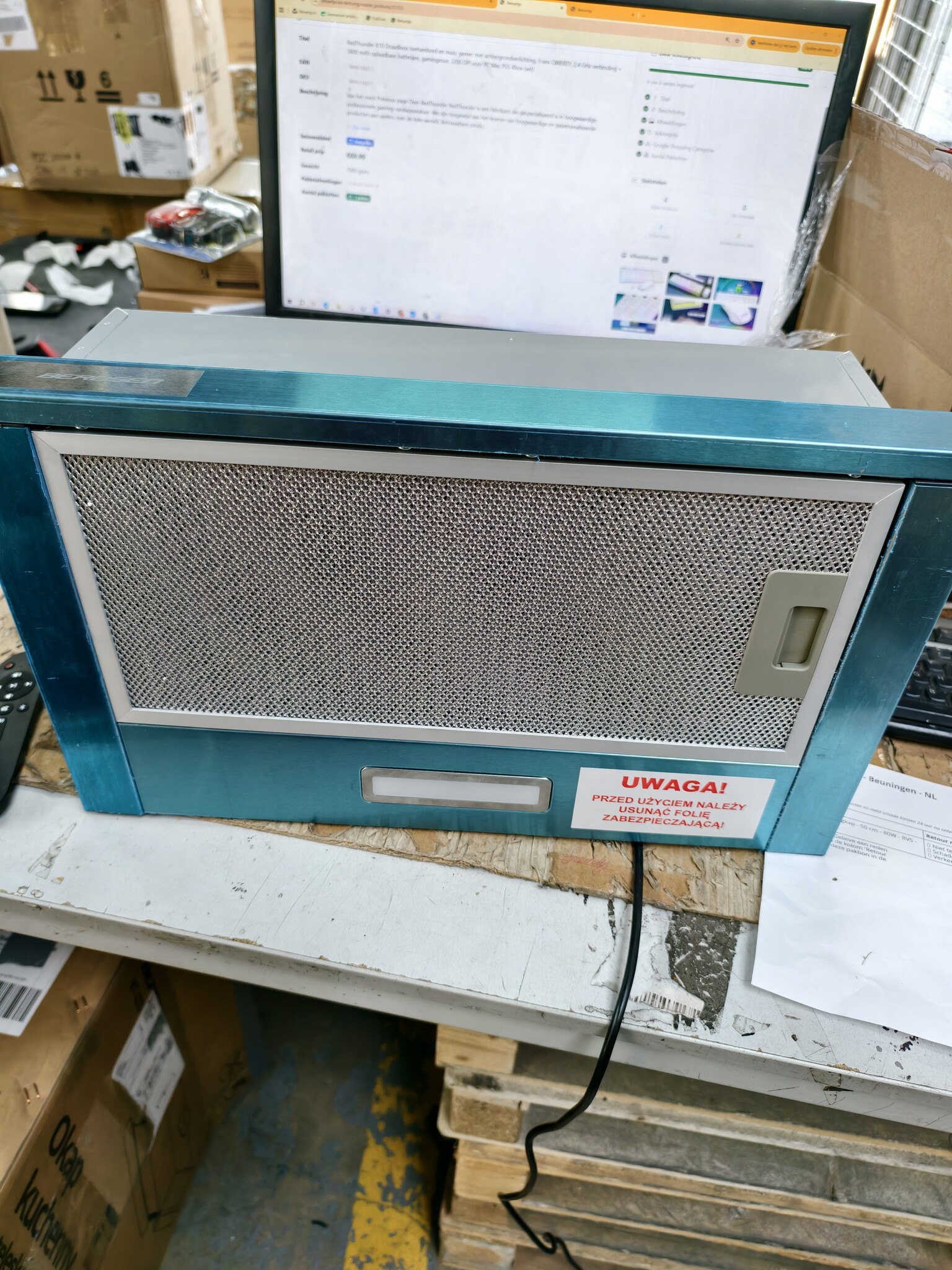 Telescopische Afzuigkap 50x16 cm RVS - 49% Korting