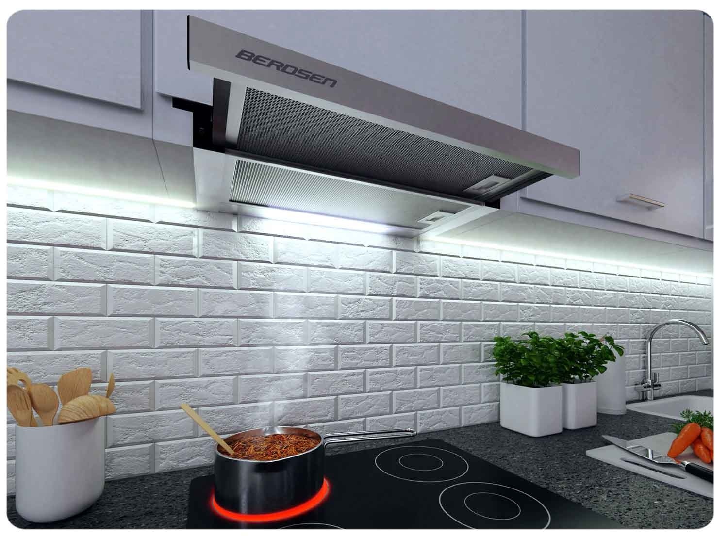 Telescopische Afzuigkap 50x16 cm RVS - 49% Korting