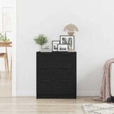 VidaXL Dressoir Zwart Bewerkt Hout - 34% Korting!