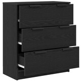 VidaXL Dressoir Zwart Bewerkt Hout - 34% Korting!