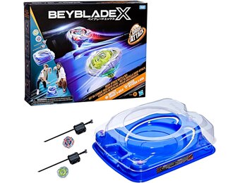 Beyblade X Drop Attack Battle Set - Blauwe Arena met 2 Tolsets - 29% Korting