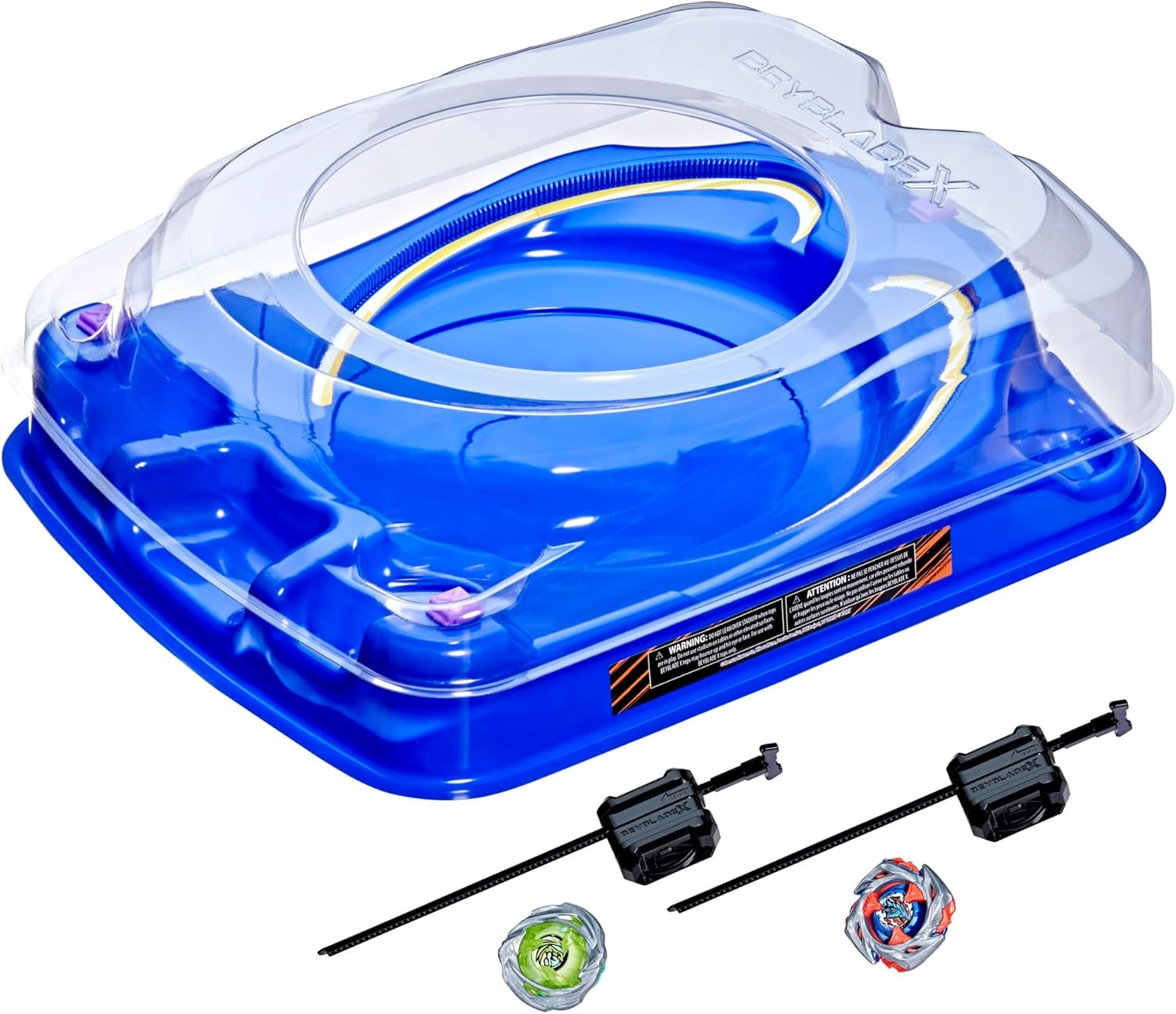 Beyblade X Drop Attack Battle Set - Blauwe Arena met 2 Tolsets - 29% Korting