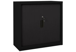 Roldeurkast Staal Zwart 90x40x90 cm - 41% Korting