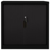Roldeurkast Staal Zwart 90x40x90 cm - 35% Korting