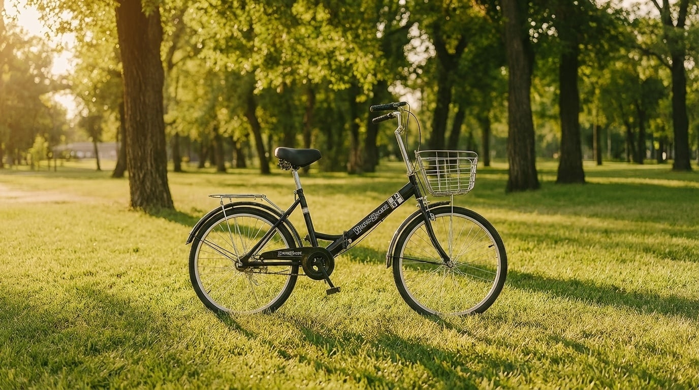 Vouwfiets 24 inch Zwart - 35% Korting