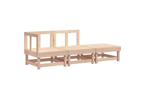 vidaXL Loungeset Grenenhout (3-delig) - 47% Korting