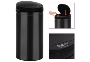 Automatische Sensor Prullenbak 50L Zwart - Nu 29% Korting!