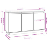 Dressoir van Grenenhout - 111x34x60 cm - 35% Korting