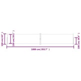 Uittrekbaar Windscherm 160x1000 cm Antraciet - 30% Korting