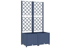 Plantenbak met Latwerk Donkergrijs 80x40x136 cm - 59% Korting