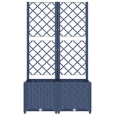 Plantenbak met Latwerk Donkergrijs - 80x40x136 cm - 62% Korting