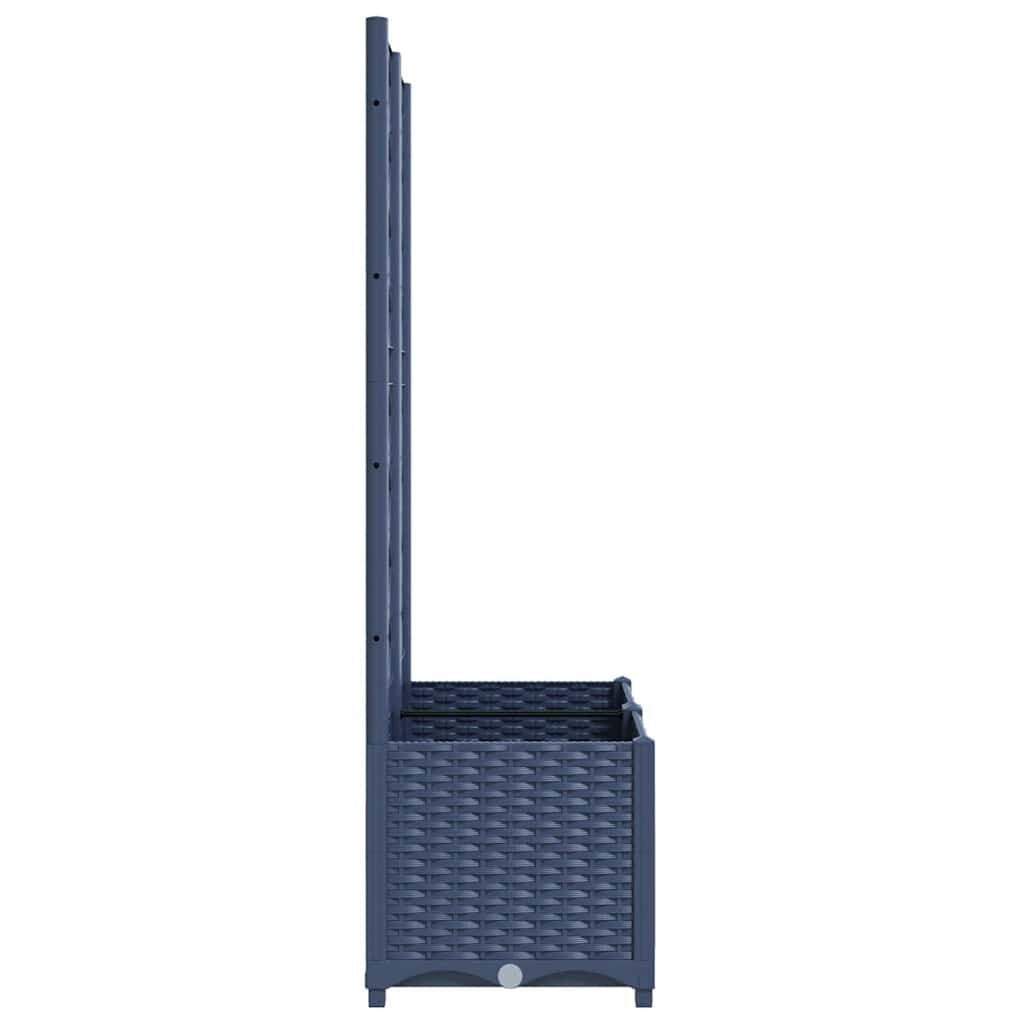 Plantenbak met Latwerk Donkergrijs - 80x40x136 cm - 62% Korting
