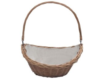 Bruine Houtmand van Wilgenhout met Handvat - 57 cm breed - 34% Korting