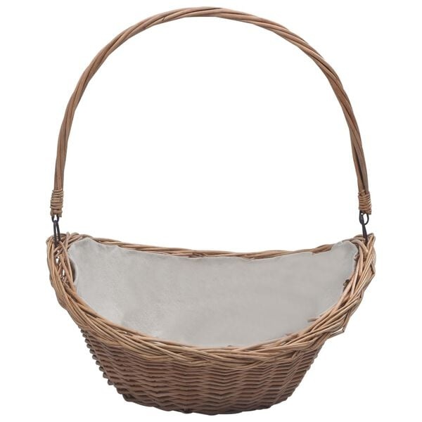 Bruine Houtmand van Wilgenhout met Handvat - 57 cm breed - 34% Korting