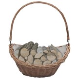 Bruine Houtmand van Wilgenhout met Handvat - 57 cm breed - 34% Korting