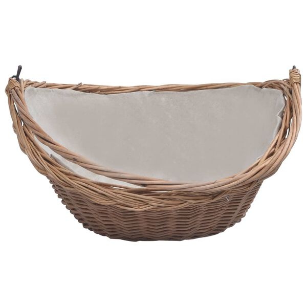 Bruine Houtmand van Wilgenhout met Handvat - 57 cm breed - 34% Korting