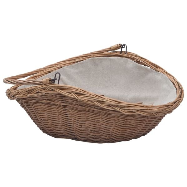 Bruine Houtmand van Wilgenhout met Handvat - 57 cm breed - 34% Korting