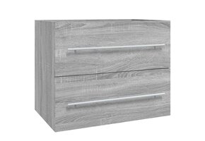 Wastafelkast 60x38,5x48 cm Bewerkt Hout - Grijs Sonoma Eiken | 41% Korting