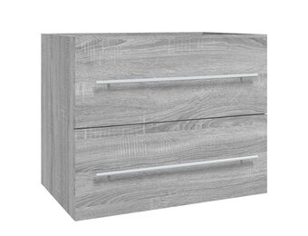 Wastafelkast 60cm Grijs Sonoma Eikenhout - 34% Korting