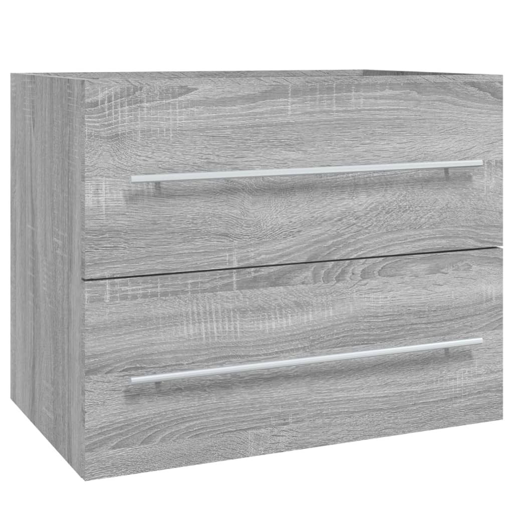 Wastafelkast 60cm Grijs Sonoma Eikenhout - 34% Korting