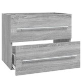 Wastafelkast 60cm Grijs Sonoma Eikenhout - 34% Korting