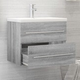 Wastafelkast 60cm Grijs Sonoma Eikenhout - 34% Korting