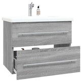 Wastafelkast 60cm Grijs Sonoma Eikenhout - 34% Korting