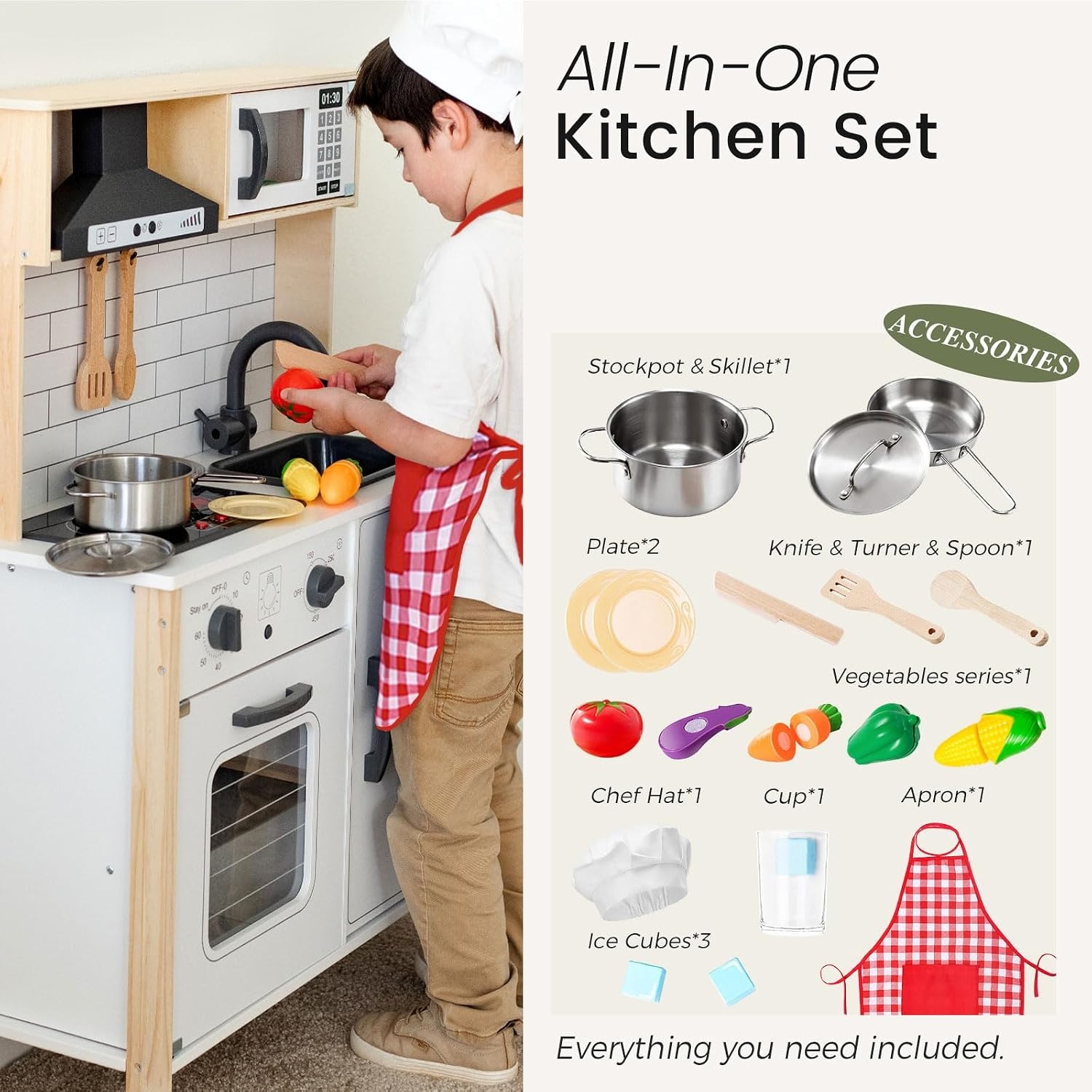 Tiny Land Kinderkeuken Antraciet - 30% Korting
