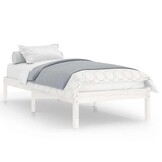 Wit Grenenhouten Bedframe 90x200 cm - 29% Korting!