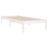 Wit Grenenhouten Bedframe 90x200 cm - 29% Korting!