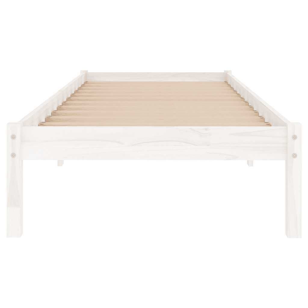 Wit Grenenhouten Bedframe 90x200 cm - 29% Korting!